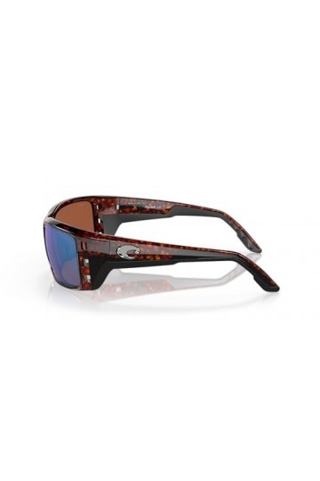 Costa Del Mar PT 01 Permit Lunettes de soleil rectangulaires pour homme Motif tortue, écaille de tortue, 61.5 mm