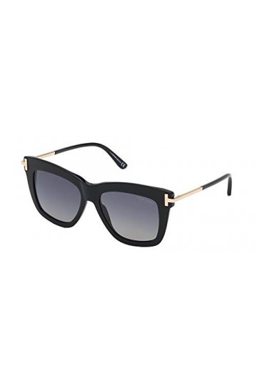 Tom Ford Mixte Adulte, SUNGLASSES, Schwarz Glanz, 52