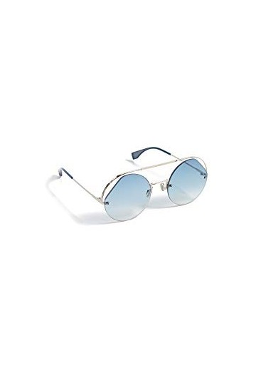 FENDI FF 0325/S HA Lunettes de Soleil, Bleu/Gris GY Grey , 56 Femme