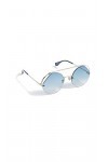 FENDI FF 0325/S HA Lunettes de Soleil, Bleu/Gris GY Grey , 56 Femme