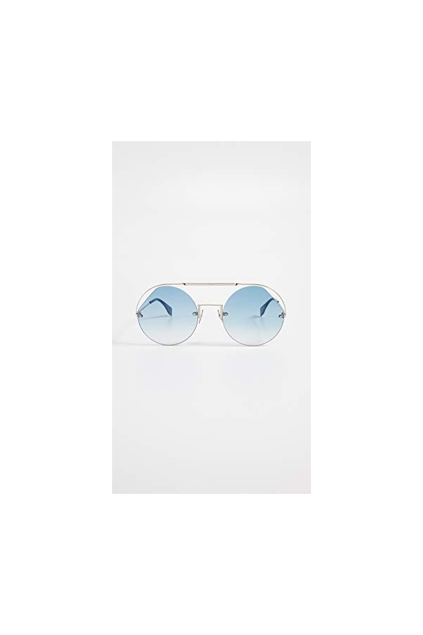 FENDI FF 0325/S HA Lunettes de Soleil, Bleu/Gris GY Grey , 56 Femme