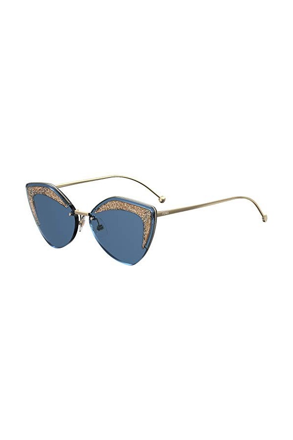 FENDI Lunettes de Soleil GLASS FF 0355/S Gold/Blue 66/16/140 femme