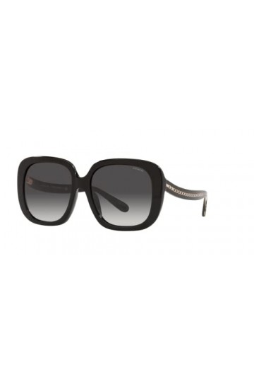 Coach Lunettes de Soleil HC 8323U Black/Grey Black Shaded 56/17/140 femme