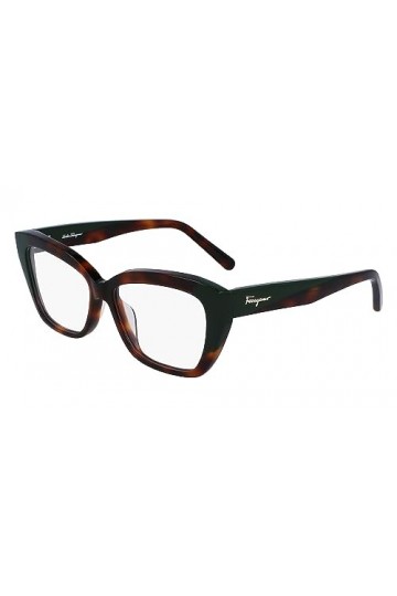 Salvatore Ferragamo Sf2938n Lunettes de Soleil, 220 Tortoise/Vert foncé, 53 cm Mixte