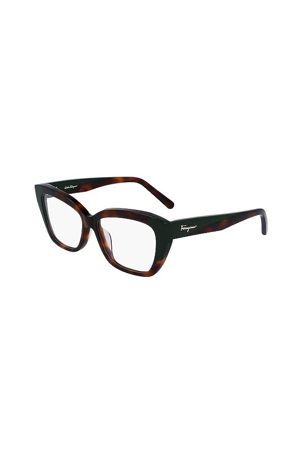 Salvatore Ferragamo Sf2938n Lunettes de Soleil, 220 Tortoise/Vert foncé, 53 cm Mixte