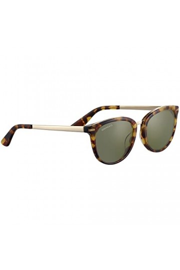 Serengeti Jodie Lunettes de Soleil, Doré Shiny Tort Havana Shiny Light Gold Metal , M Mixte