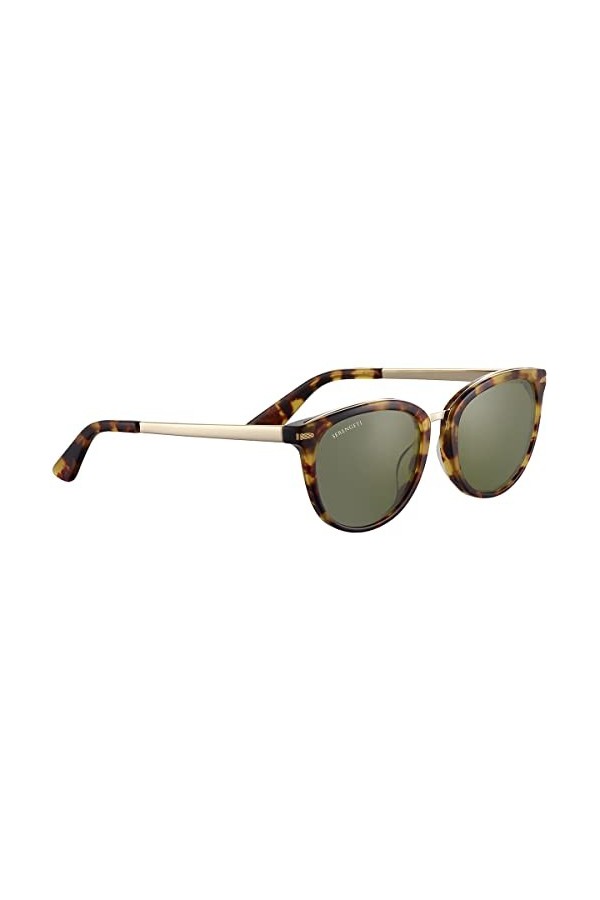Serengeti Jodie Lunettes de Soleil, Doré Shiny Tort Havana Shiny Light Gold Metal , M Mixte
