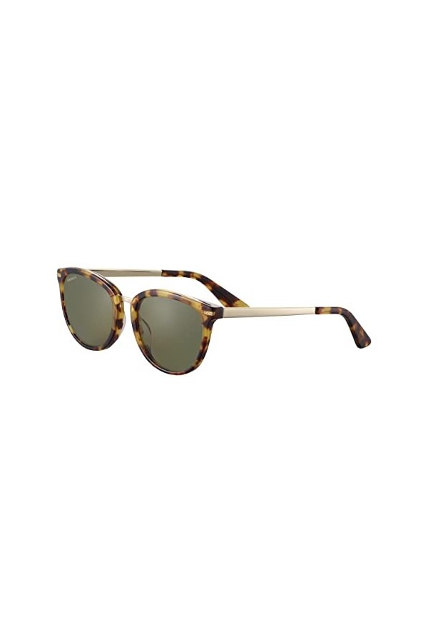 Serengeti Jodie Lunettes de Soleil, Doré Shiny Tort Havana Shiny Light Gold Metal , M Mixte