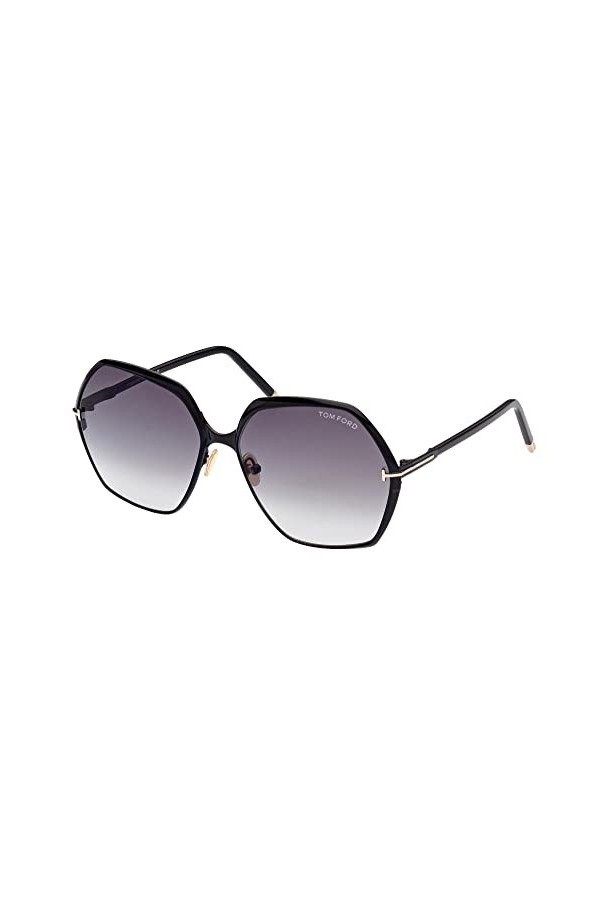 Tom Ford Lunettes de Soleil FONDA-02 FT 0912 Black/Grey Shaded 60/15/140 femme