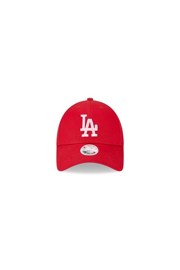 New Era Casquette MLB Los Angeles Dodgers League Essential 9Forty Rouge pour Femme