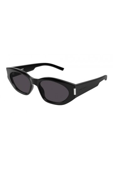Saint Laurent SL638-001-57 - Lunettes de soleil féminines - Shiny Solid Black, schwarz.