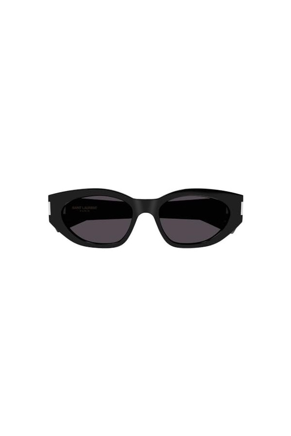 Saint Laurent SL638-001-57 - Lunettes de soleil féminines - Shiny Solid Black, schwarz.