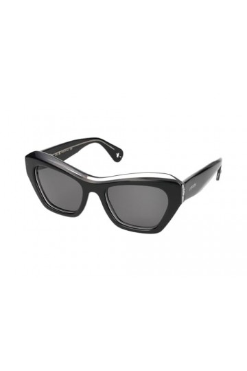 Lanvin Lnv663s Lunettes de Soleil, 010 Noir/Cristal, 53 cm Mixte