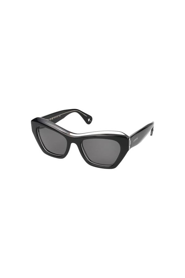 Lanvin Lnv663s Lunettes de Soleil, 010 Noir/Cristal, 53 cm Mixte