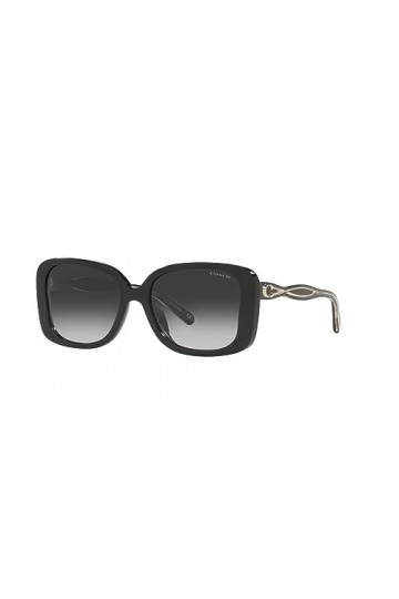 Lunettes de Soleil Coach C7994 CH 8334U Black/Grey Shaded 53/17/140 femme