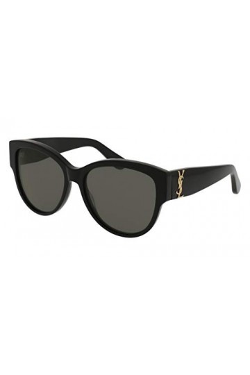 Saint Laurent SL M3 002 Montures de Lunettes, Noir Black/Grey , 55 Femme
