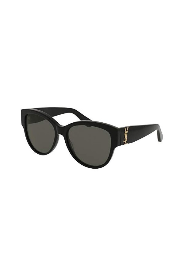 Saint Laurent SL M3 002 Montures de Lunettes, Noir Black/Grey , 55 Femme