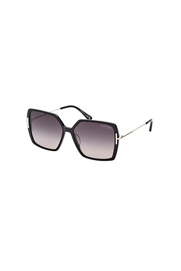 Tom Ford Lunettes de Soleil JOANNA FT 1039 Shiny Black/Dark Grey Shaded 59/15/140 femme