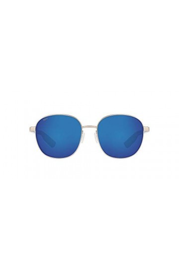 Costa Del Mar Egret, Lunettes de Soleil Femme, Miroir argenté/Bleu brossé, polarisé, 580p