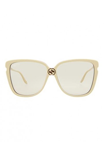 Gucci Lunettes de Soleil GG0709S Ivory/Yellow 63/14/150 femme