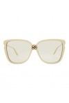 Gucci Lunettes de Soleil GG0709S Ivory/Yellow 63/14/150 femme