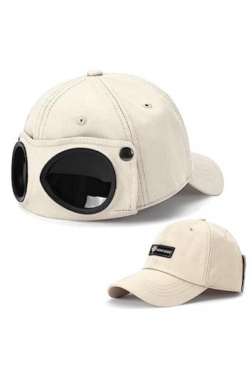 Shengou Casquette daviateur avec lunettes, casquette avec lunettes, unisexe, bonnet trucker New Era, casquette de baseball a