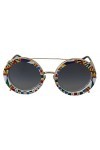 Ray-Ban 0DG2198 Montures de Lunettes, Marron Gold/Barrow White Havana , 63.0 Femme