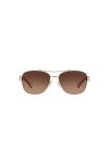 Coach Womens Sunglasses HC7064 Gold/Brown Metal - Non-Polarized - 56mm