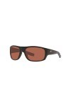 Costa Del Mar Tico Lunettes de soleil pour homme Noir mat/cuivre polarisé 580P 60 mm