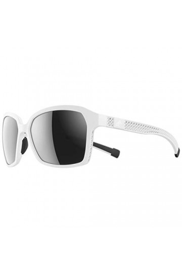 Adidas AD43-1500 Unisex Aspyr 3D_F White Plastic Frame Sunglasses