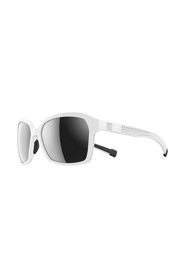 Adidas AD43-1500 Unisex Aspyr 3D_F White Plastic Frame Sunglasses
