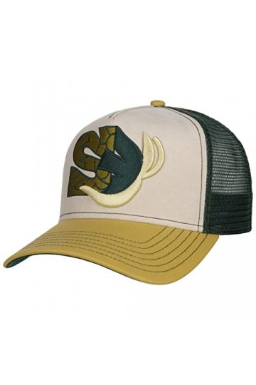 STETSON Casquette Planty S x The Feebles Femme/Homme - Trucker de Baseball Mesh Snapback, avec visière Printemps-été - Taille