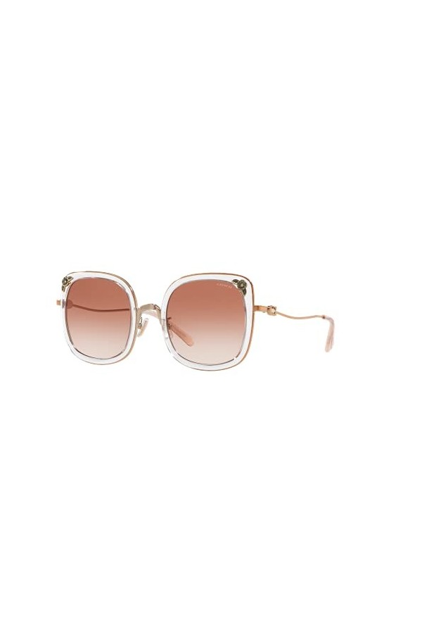 Coach Lunettes de Soleil HC 7101B Rose Gold Crystal/Pink Shaded 53/23/140 femme