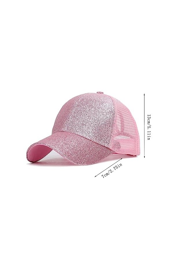Eterspr Casquette de Baseball avec, Casquette de Baseball pour Filles, Ajustable Légère Anti-Soleil Chapeau, pour Les Femmes 