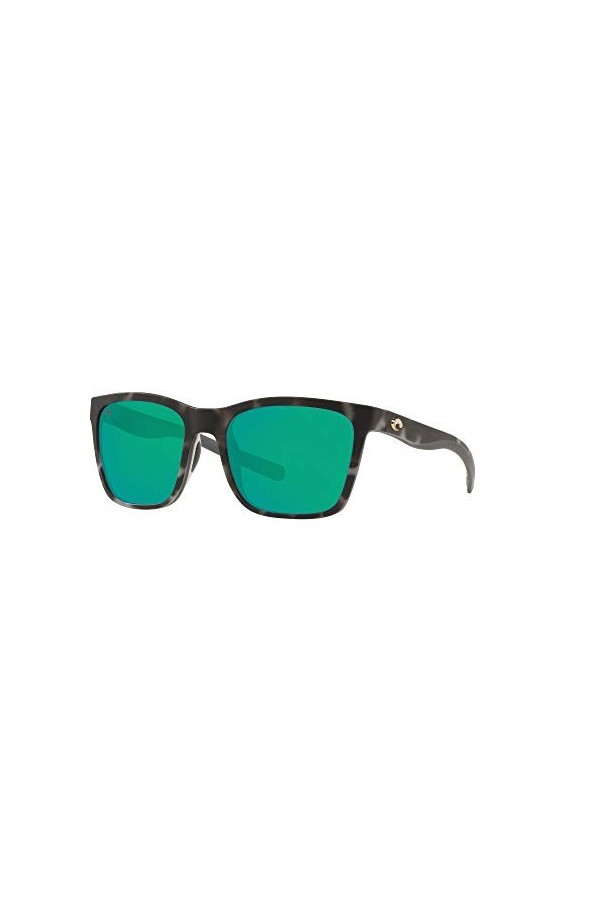 Costa Del Mar Panga Lunettes de soleil Gris Mat Tortue 580P Vert Miroir Plastique