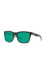 Costa Del Mar Panga Lunettes de soleil Gris Mat Tortue 580P Vert Miroir Plastique