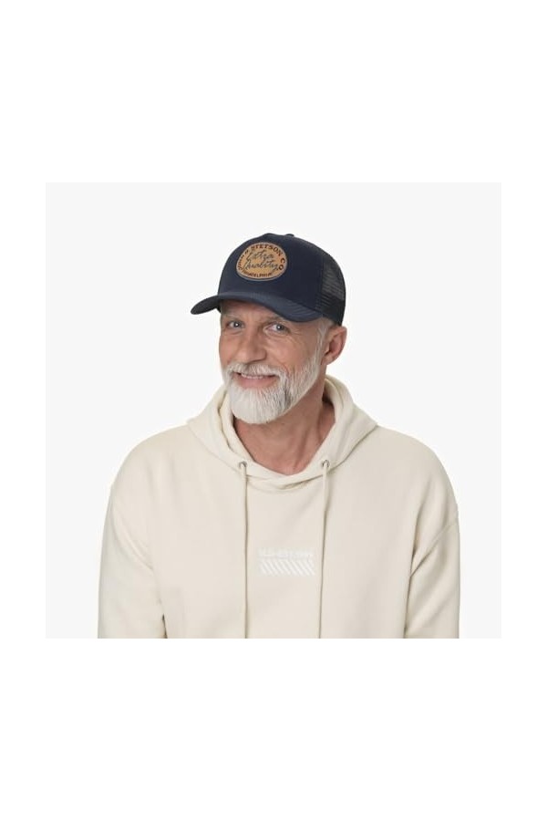 STETSON Casquette Trucker Vintage Brushed Twill Femme/Homme - de Baseball Mesh Boucle en métal, avec visière Printemps-été - 