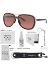 Oakley Split Time OO4129 412902 58mm Crystal Raspberry/G40 Black Gradient Sunglasses For Women Bundle with Oakley Leash +VISI