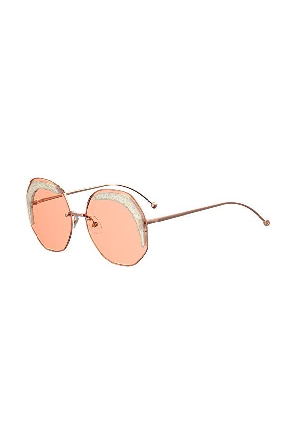 FENDI Lunettes de Soleil GLASS FF 0358/S ROSE GOLD/PINK 63/19/140 femme