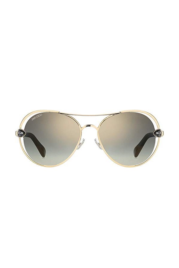 Jimmy Choo Lunettes de Soleil SARAH/S Gold/Grey Shaded 56/17/140 femme