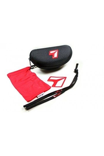 7eye Lunettes de soleil Mistral en résine pour femme, Monture noire brillante/lentille grise React Nxt, taille unique