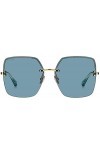 Jimmy Choo Lunettes de Soleil TAVI/S Gold/Blue 60/15/145 femme