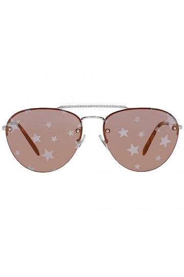Miu Miu 0MU 54US Lunettes de Soleil, Plateado, 59 Femme