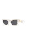 Ray-Ban 0VE4358 Montures de Lunettes, Blanc White , 52 Femme