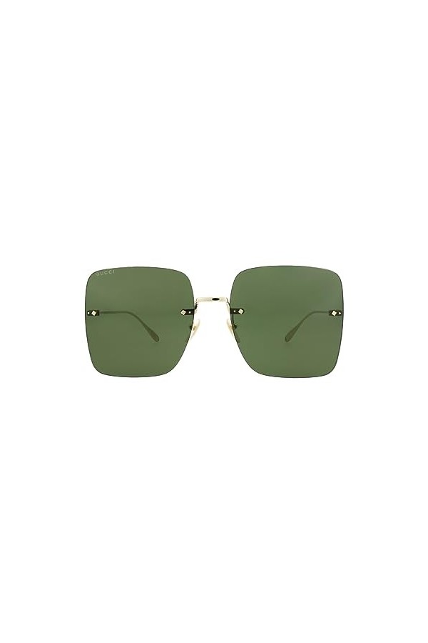 Gucci Lunettes de Soleil GG1147S Gold/Green Chain 62/19/135 femme