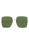 Gucci Lunettes de Soleil GG1147S Gold/Green Chain 62/19/135 femme