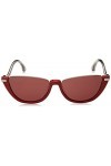 Jimmy Choo Iona/S Lunettes de Soleil, Rouge, 50 Femme