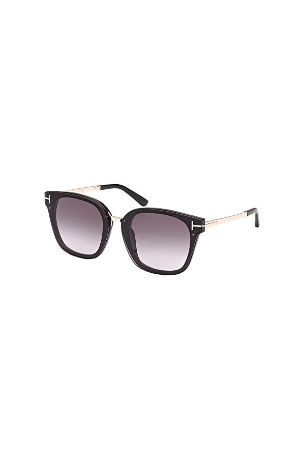 Tom Ford Lunettes de Soleil PHILIPPA-02 FT 1014 Shiny Black/Grey Shaded 68/11/140 femme