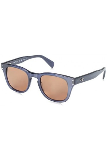 Salvatore Ferragamo Sf1061s Lunettes de Soleil, 456 Bleu Transparent, 49 Mixte