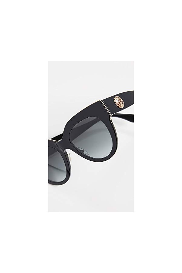 FENDI FF 0360/G/S HA, Lunettes de soleil Femmes, BLACK/GY GRIGIO, 51